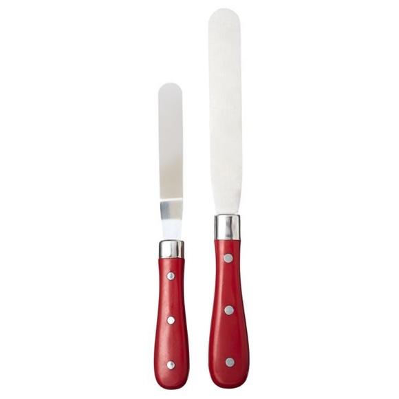 Flash Sale Last Set! 🌺 New Pioneer Woman Red 2-Piece Cake Spreader Spatula Set - Picture 5 of 11